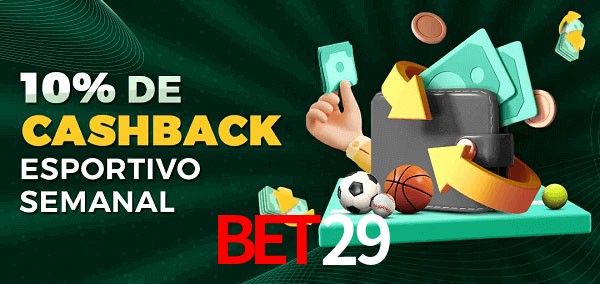 10% de bônus de cashback na bet29